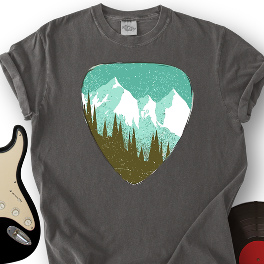 Mountain Guitar Pick T-Shirt