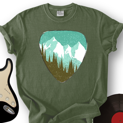 Mountain Guitar Pick T-Shirt