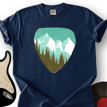 Mountain Guitar Pick T-Shirt