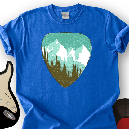Mountain Guitar Pick T-Shirt