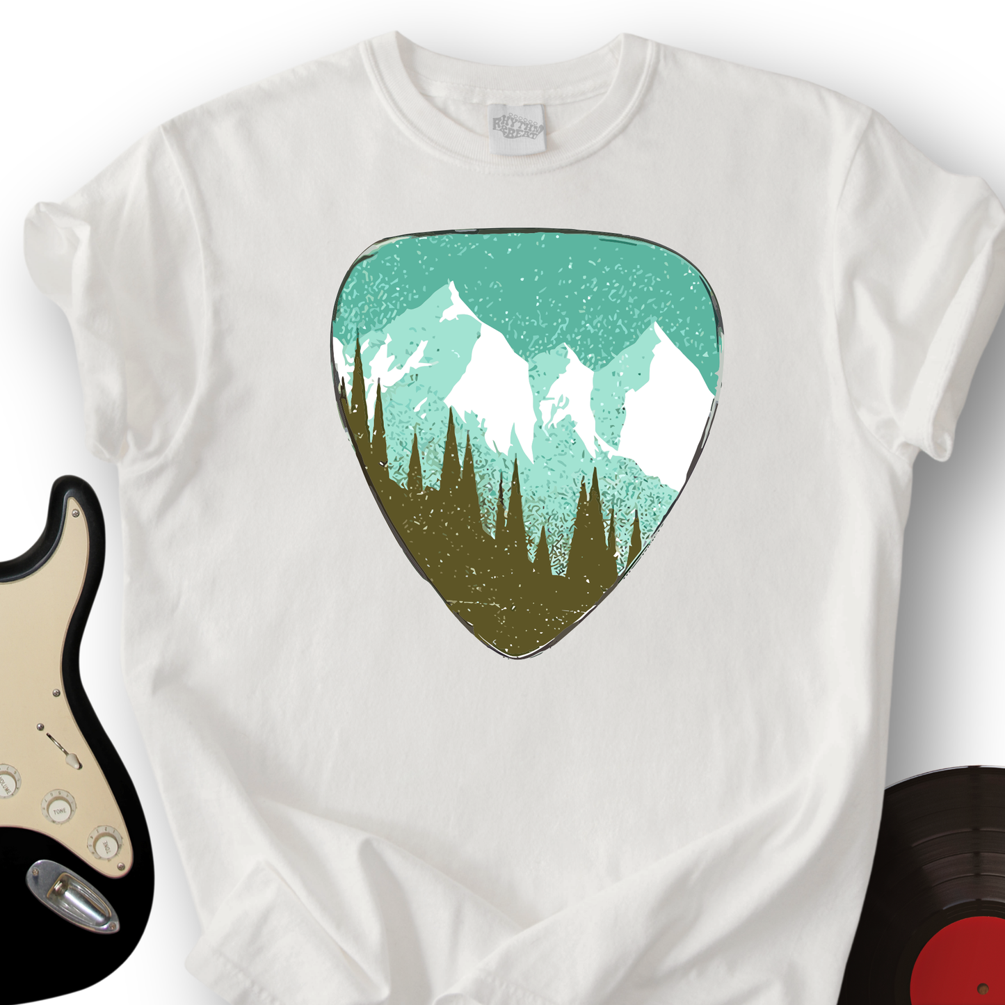 Mountain Guitar Pick T-Shirt