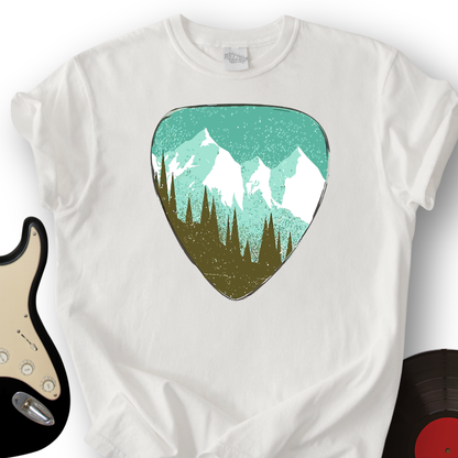 Mountain Guitar Pick T-Shirt