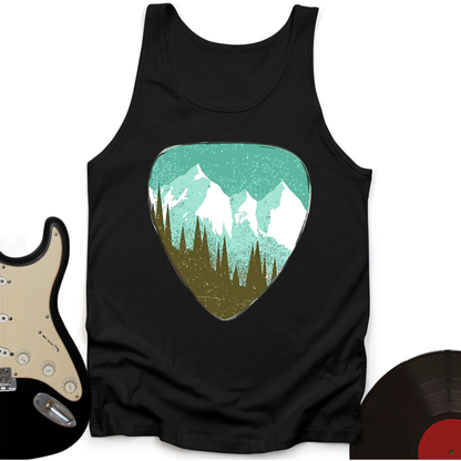 Mountain Guitar Pick Tank Top