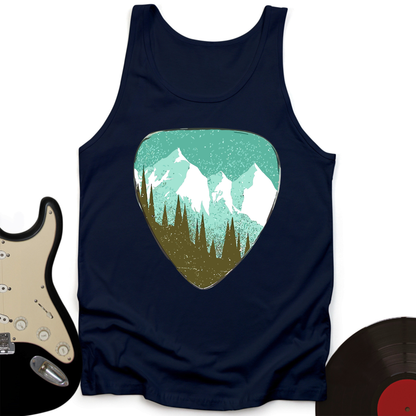 Mountain Guitar Pick Tank Top