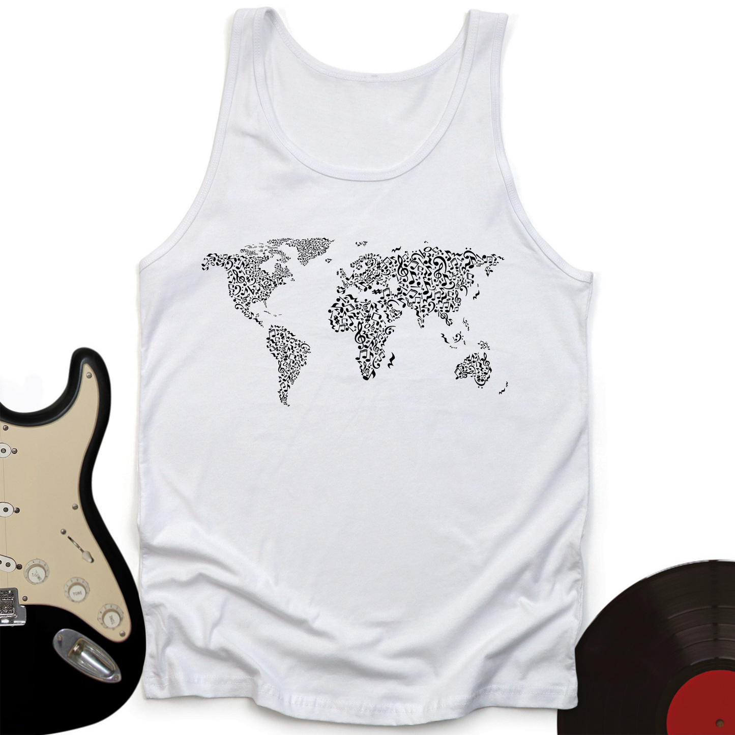Music Around The World Tank Top