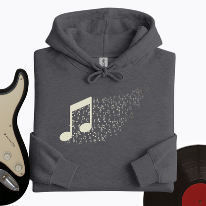 Music Note Floating Away Hoodie