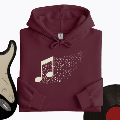 Music Note Floating Away Hoodie