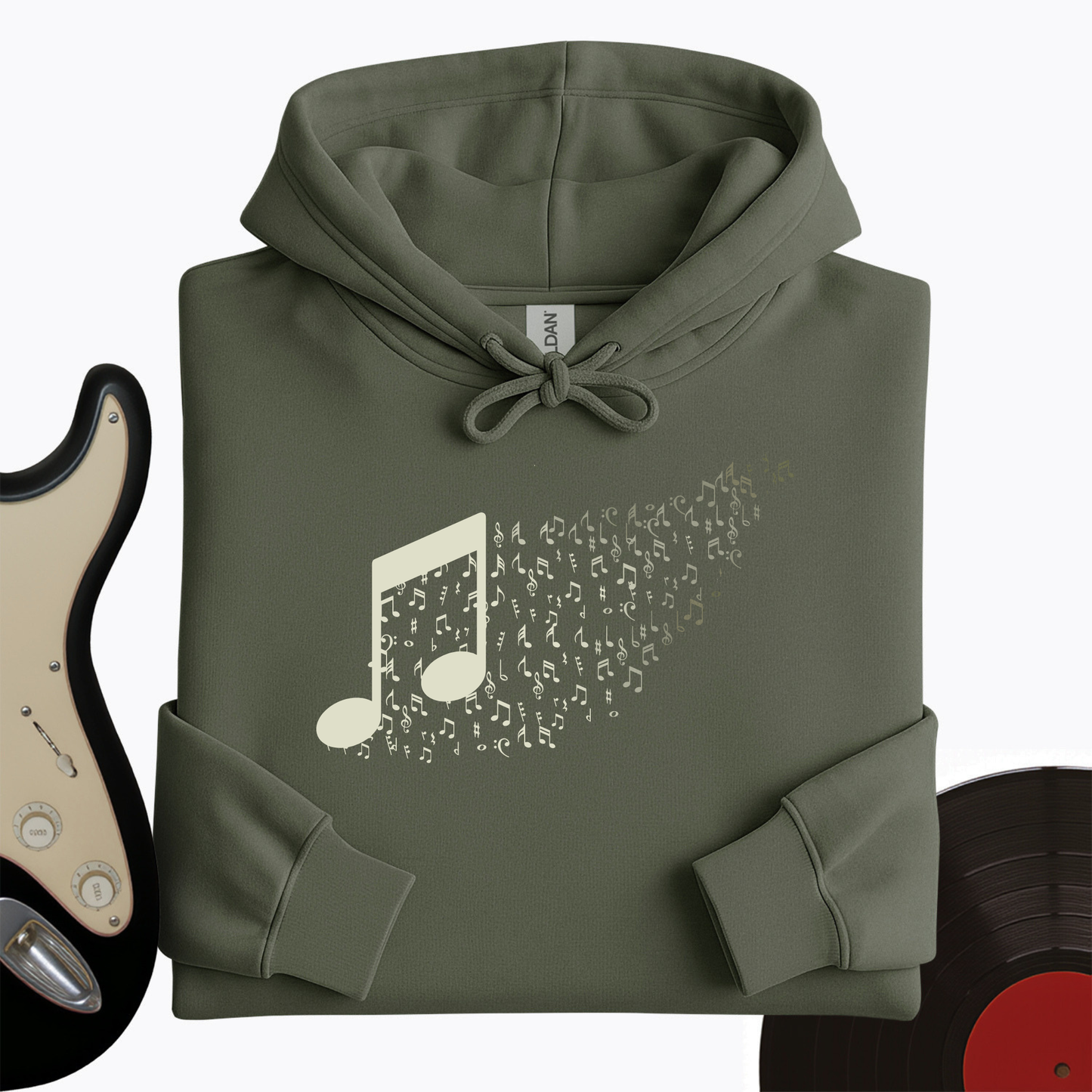 Music Note Floating Away Hoodie