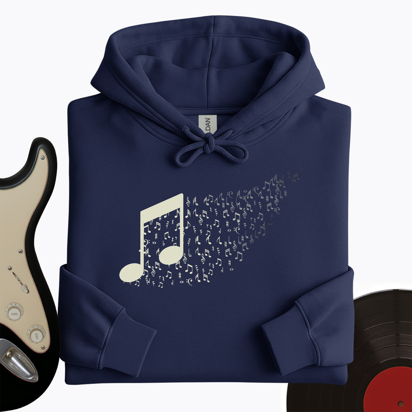 Music Note Floating Away Hoodie