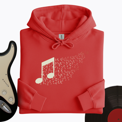 Music Note Floating Away Hoodie