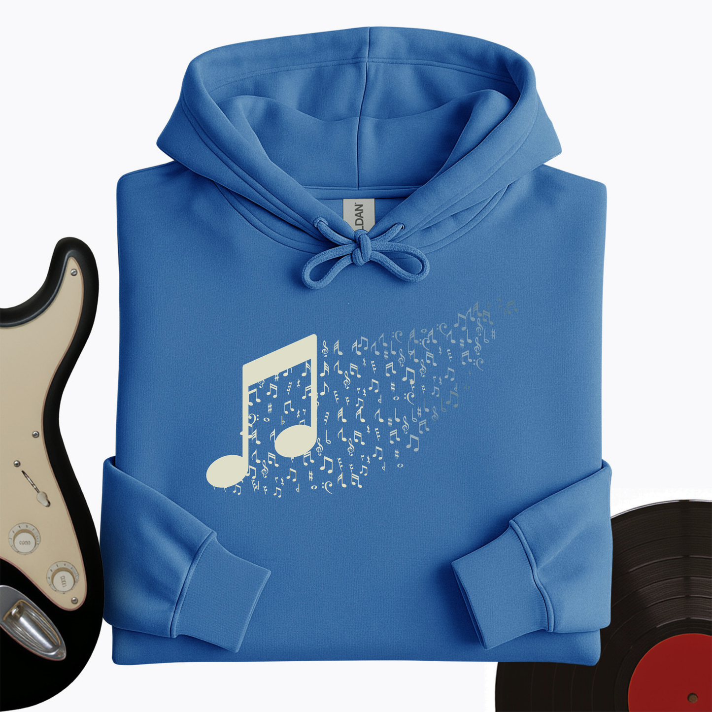 Music Note Floating Away Hoodie