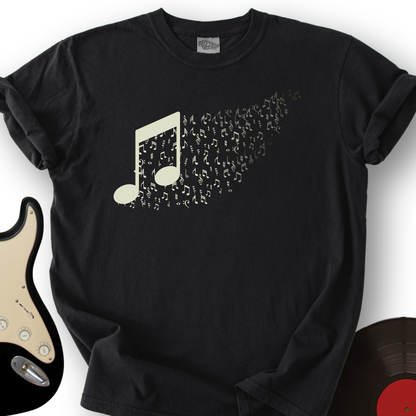 Music Note Floating Away T-Shirt