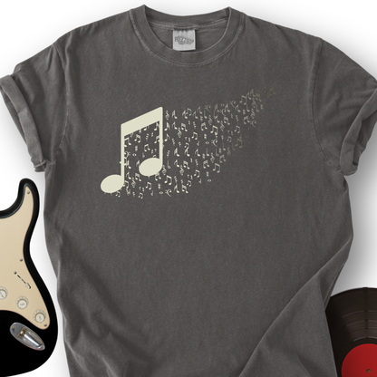 Music Note Floating Away T-Shirt