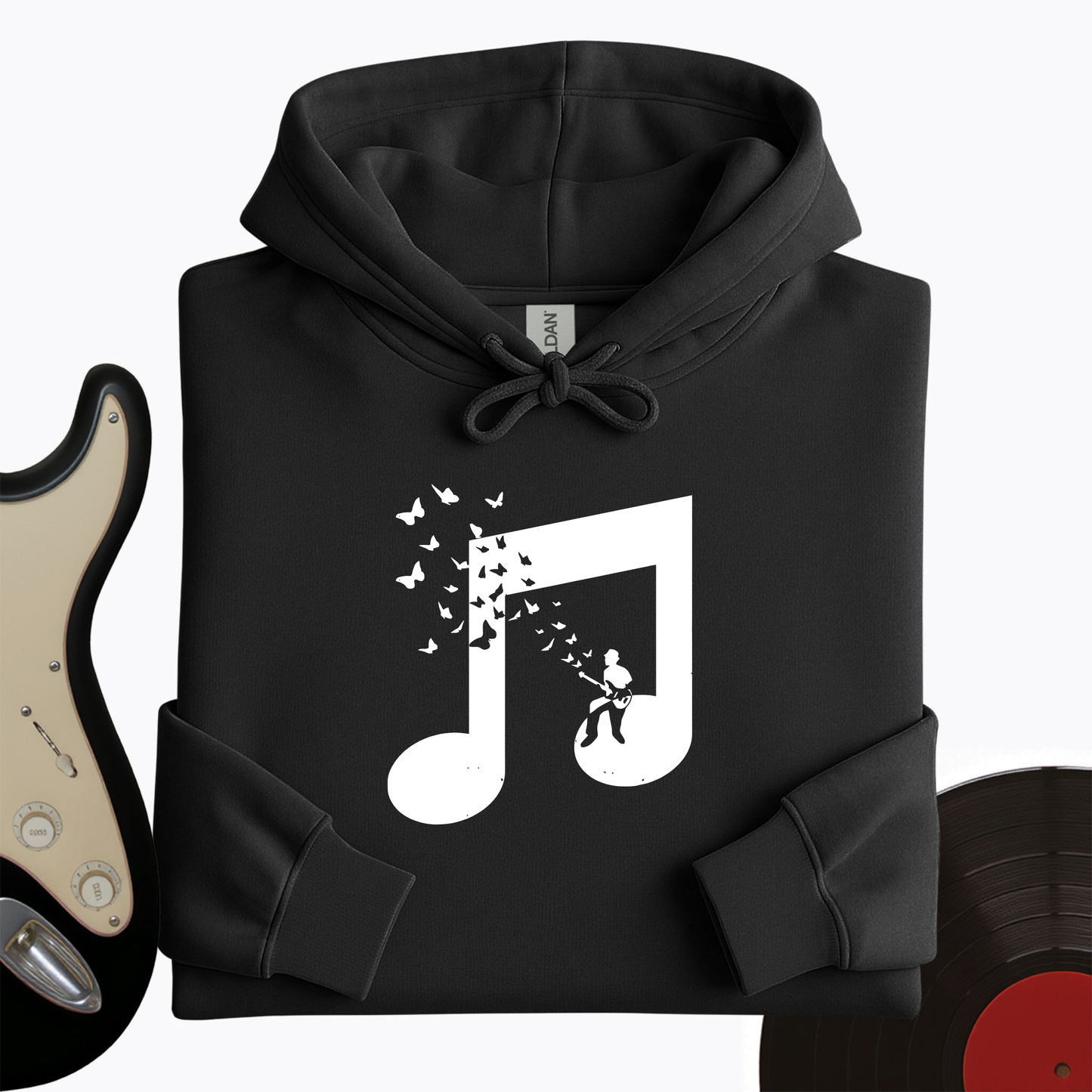 Musical Butterfly Guitar Hoodie
