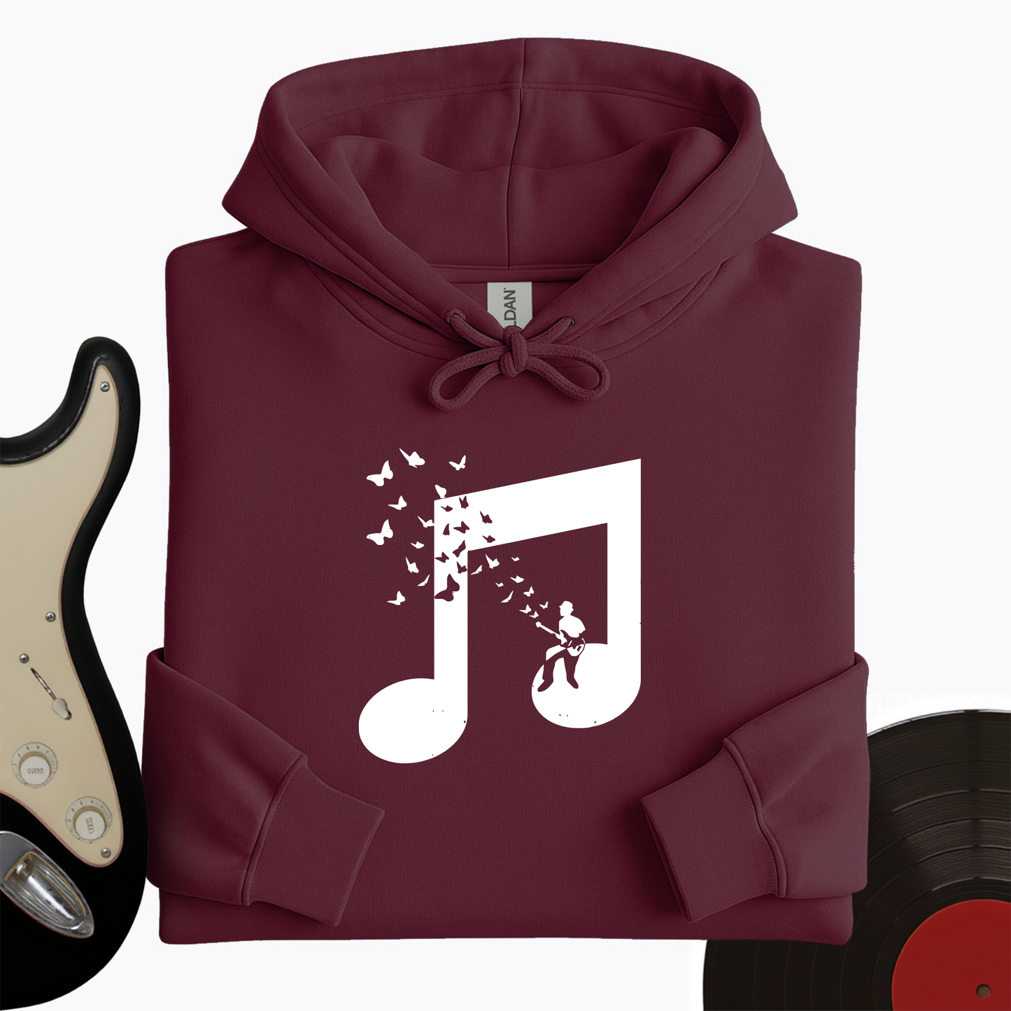 Musical Butterfly Guitar Hoodie