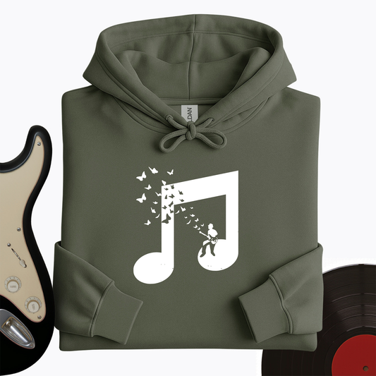 Musical Butterfly Guitar Hoodie