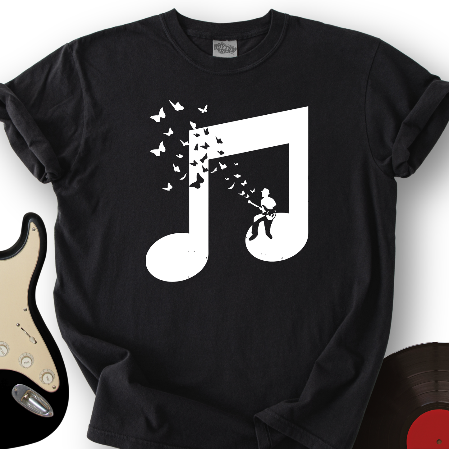 Musical Butterfly Guitar T-Shirt