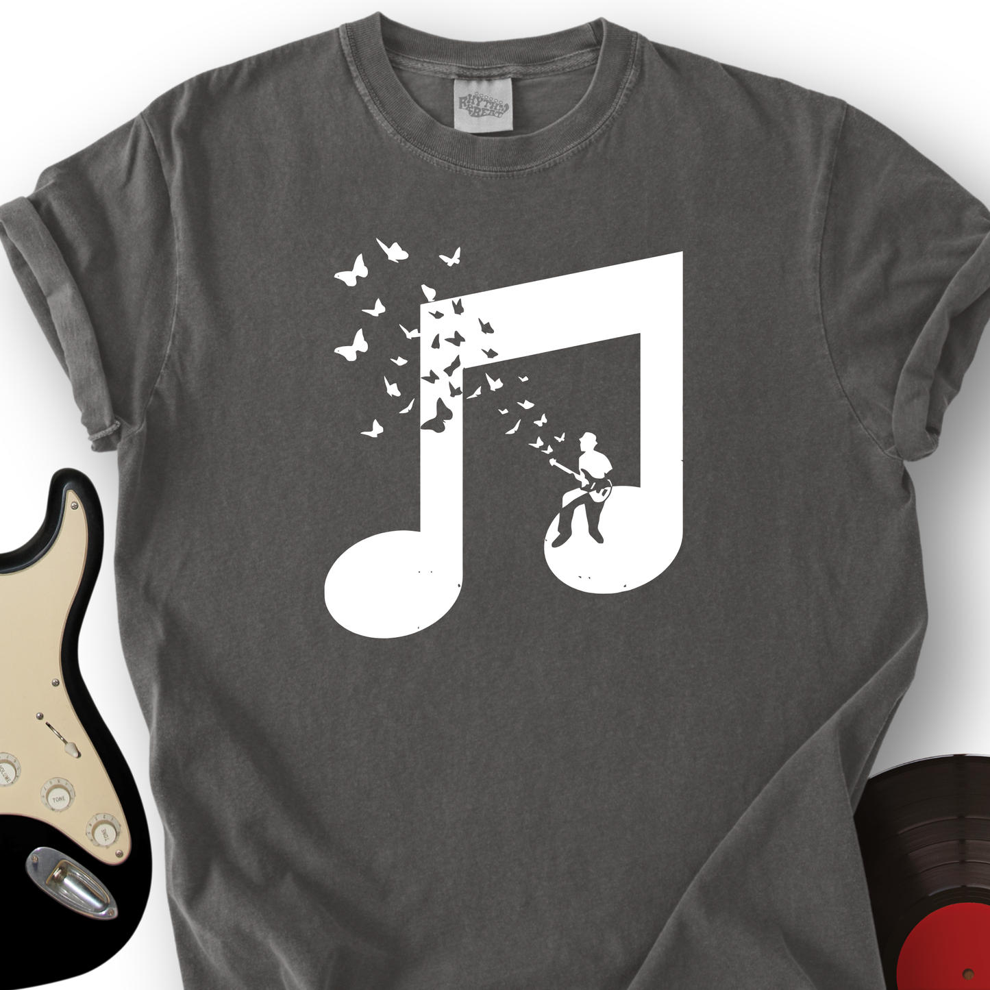 Musical Butterfly Guitar T-Shirt