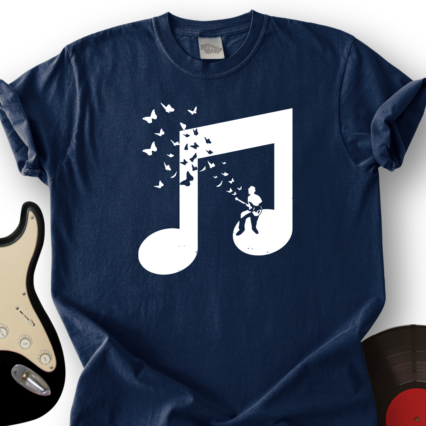 Musical Butterfly Guitar T-Shirt