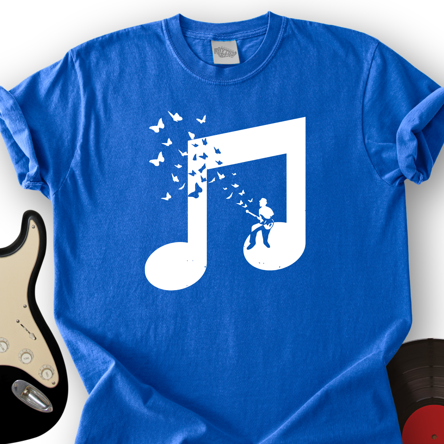 Musical Butterfly Guitar T-Shirt