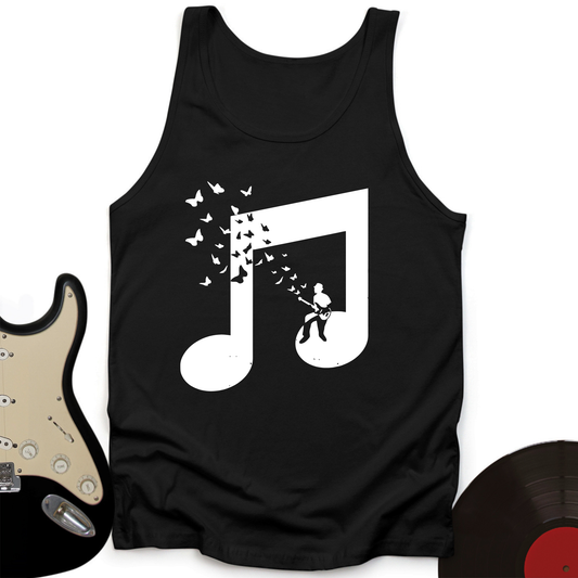 Musical Butterfly Guitar Tank Top