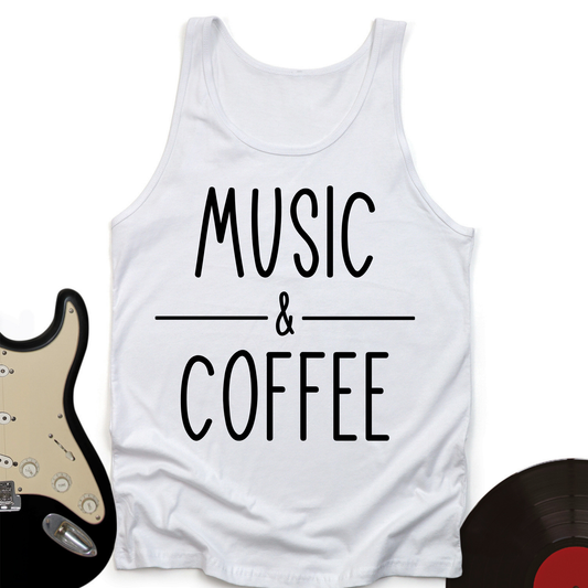Coffee and Music Tank Top