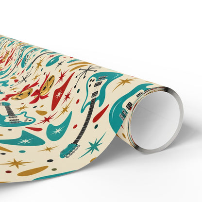 Jingle Bell Rock Retro Wrapping Paper