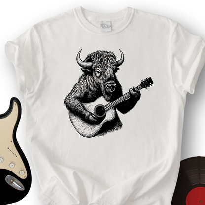Bison Playing Guitar T-Shirt