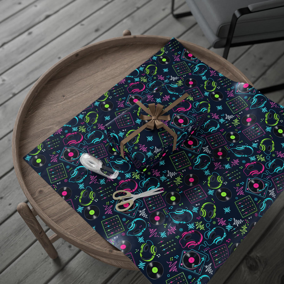 DJ Headphones Wrapping Paper