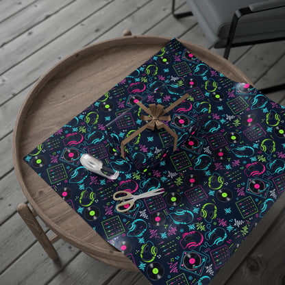 DJ Headphones Wrapping Paper