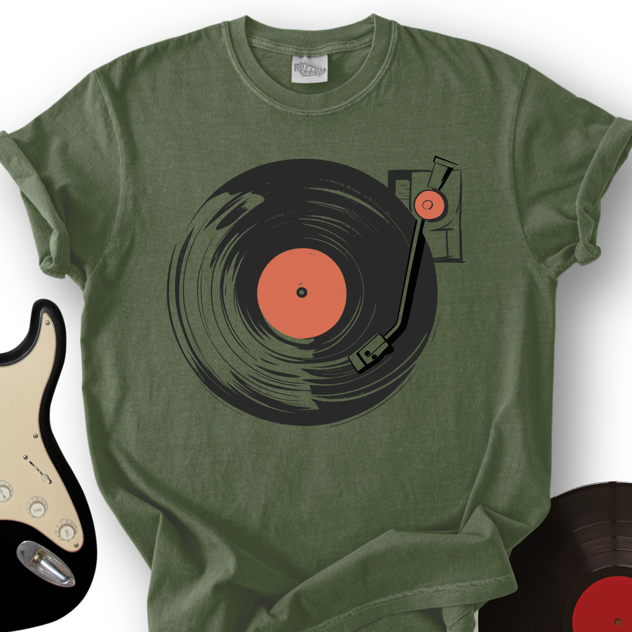 Vinyl Record T Shirt Rhythm And Beat vinyl-record-t-shirt-rhythm-and-beat