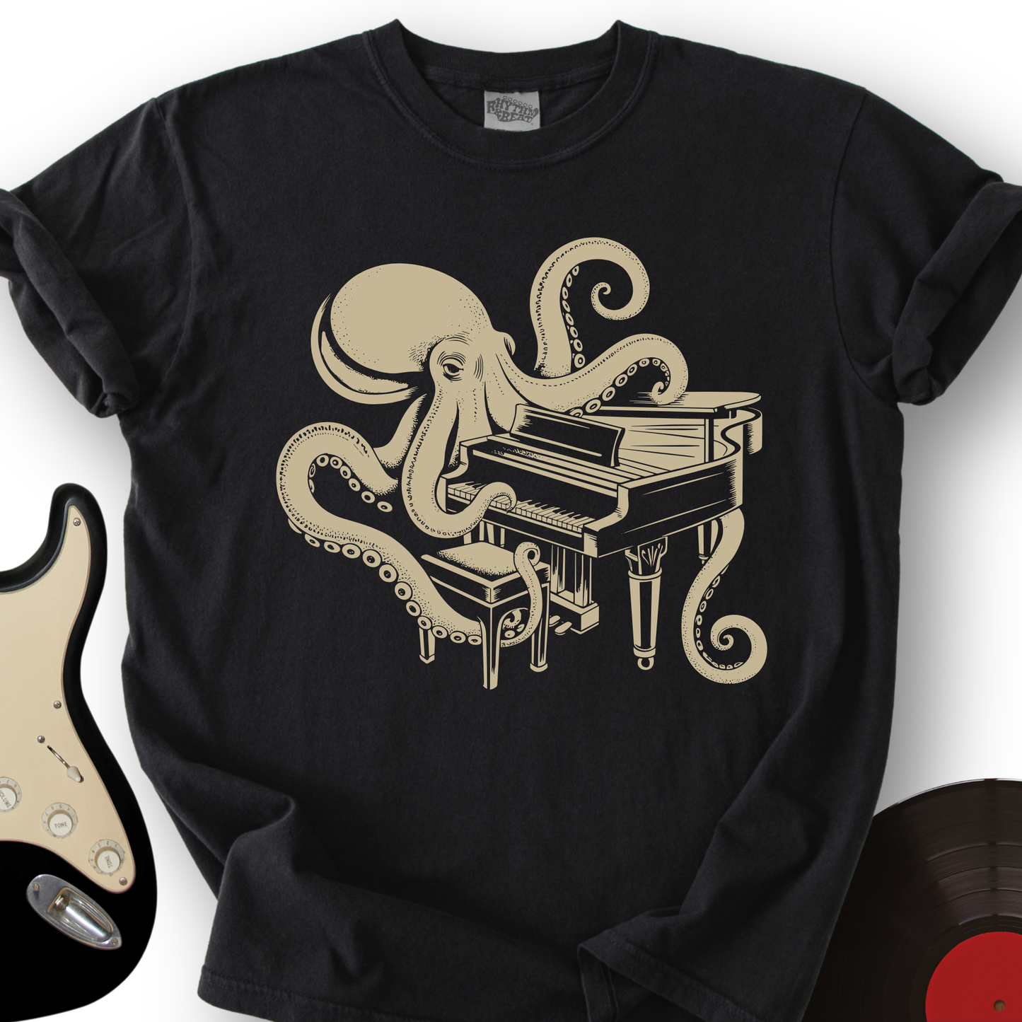 Octopus Pianist T-Shirt