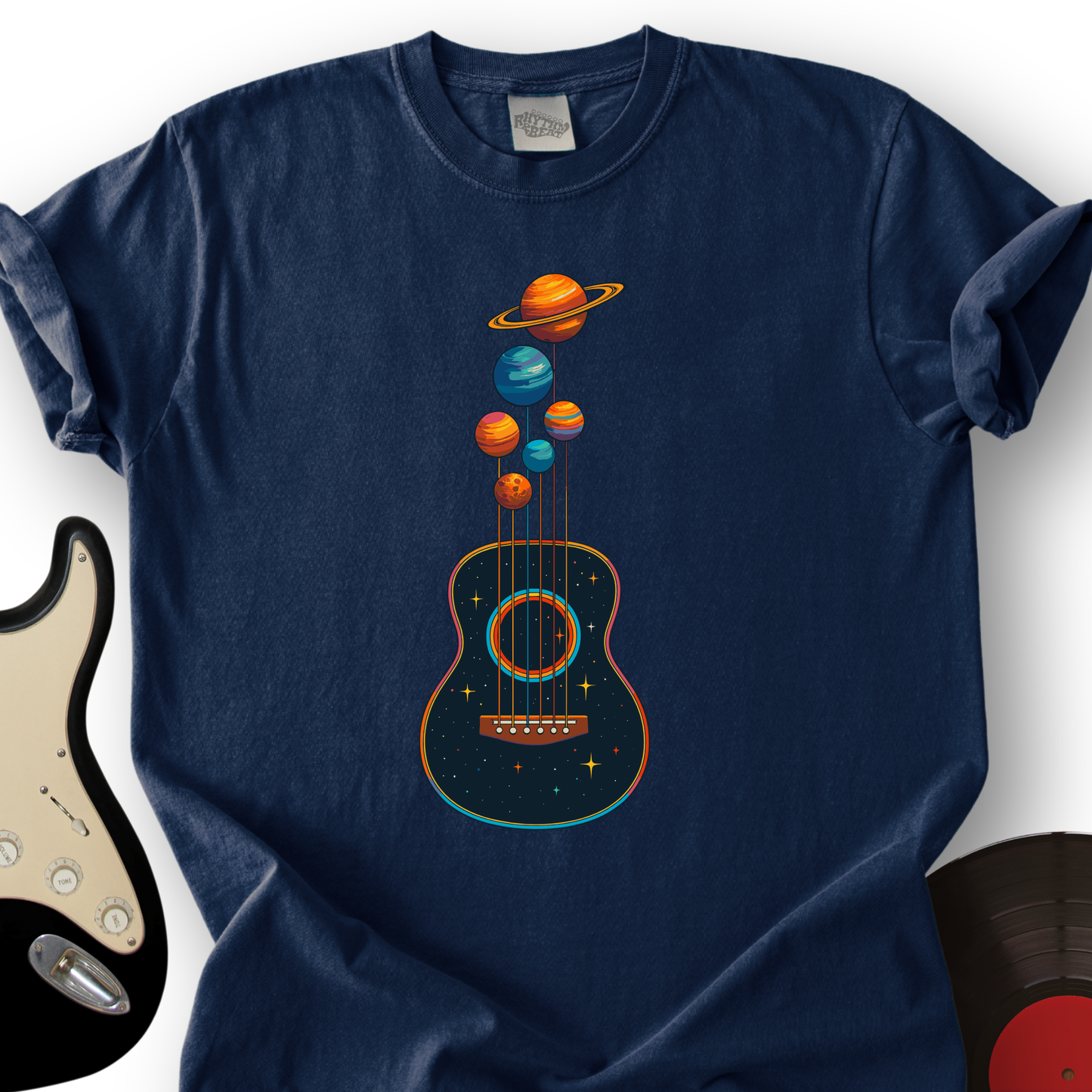 Planets Guitar T-Shirt