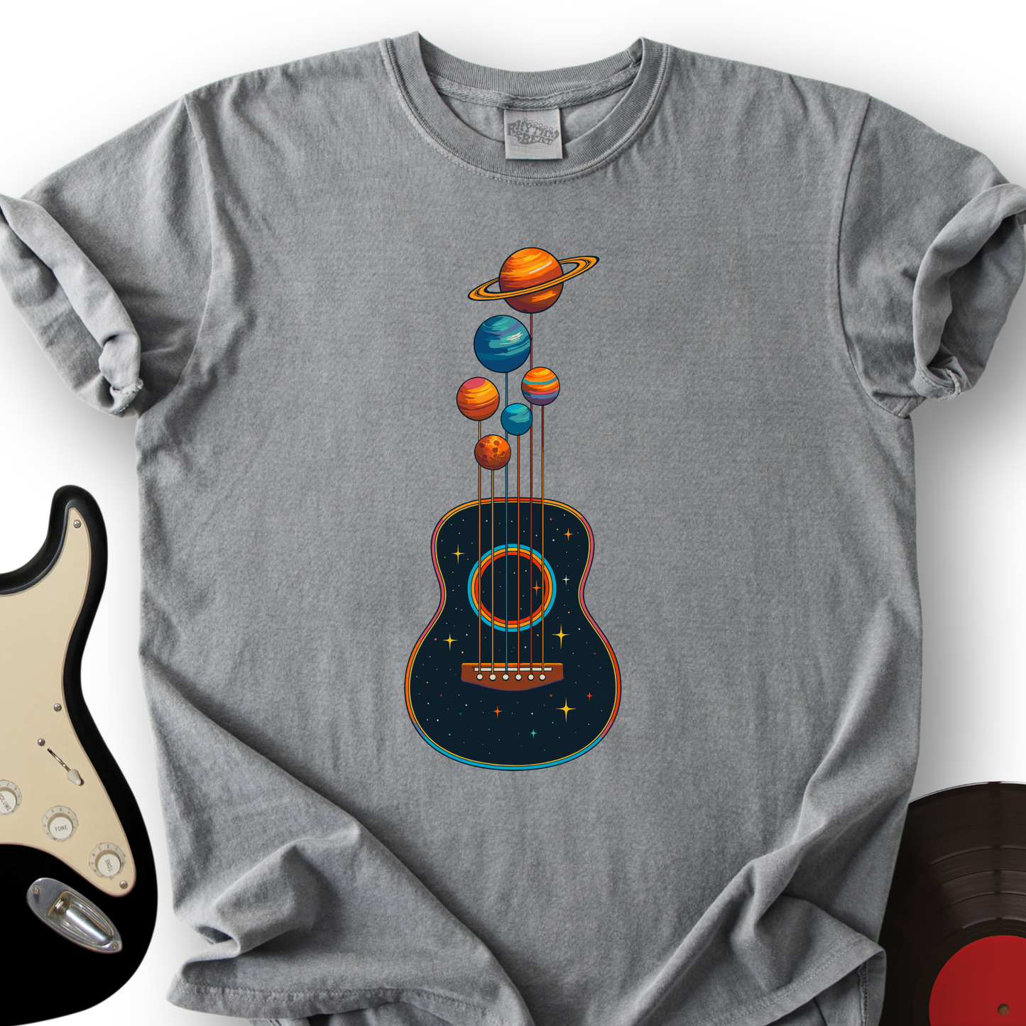 Planets Guitar T-Shirt