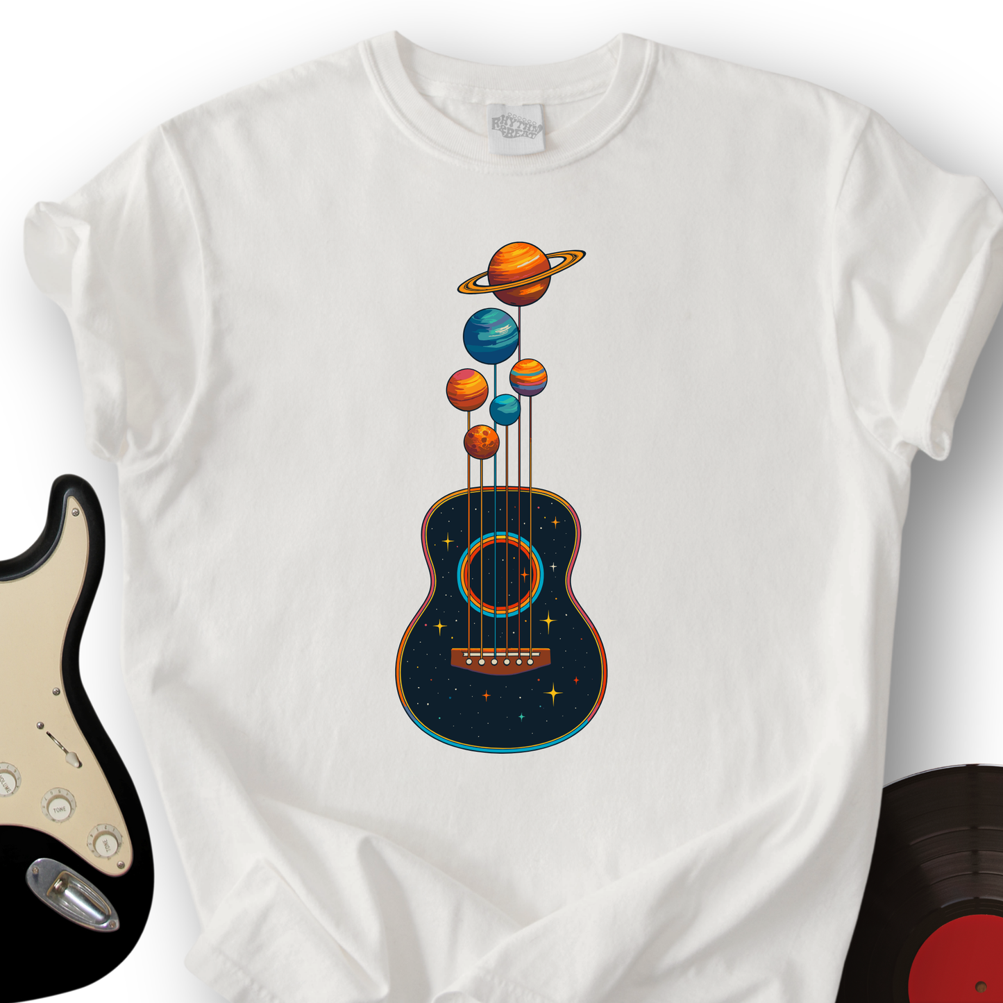 Planets Guitar T-Shirt