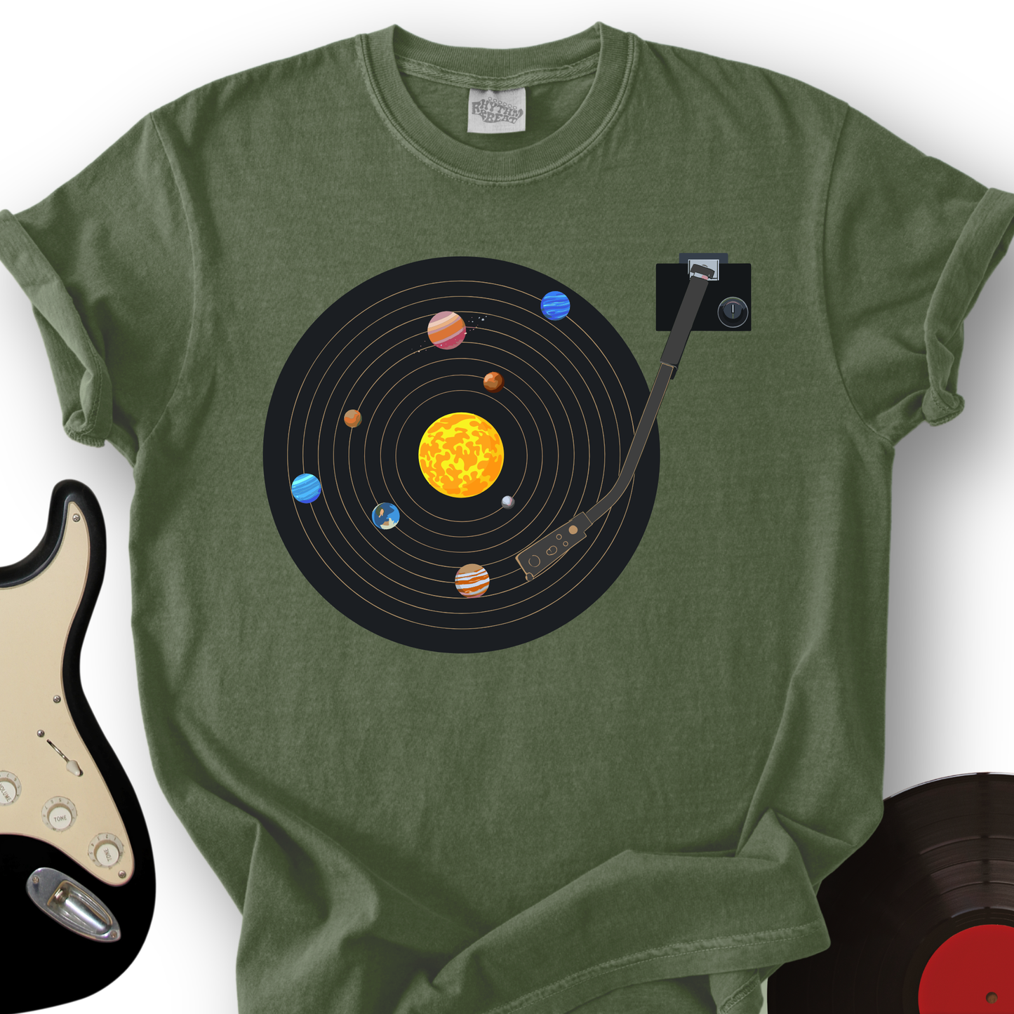 Solar System Vinyl T-Shirt