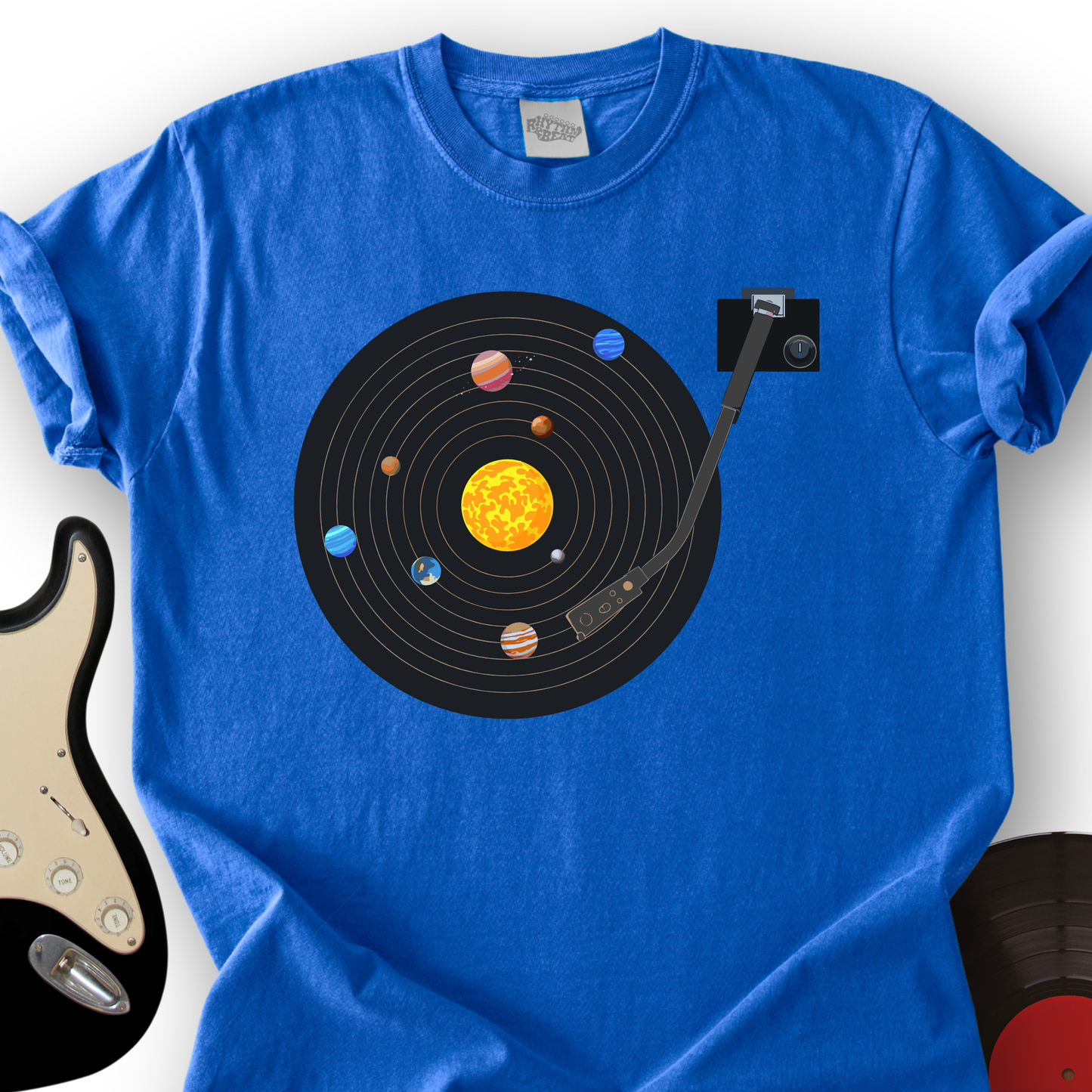 Solar System Vinyl T-Shirt