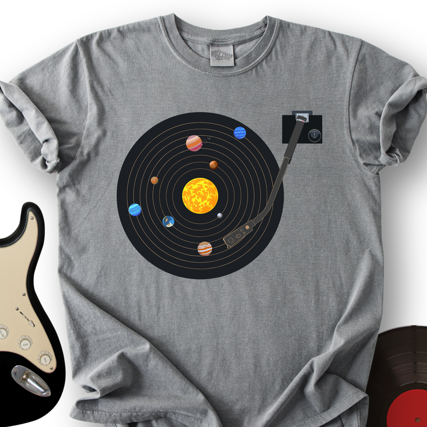 Solar System Vinyl T-Shirt