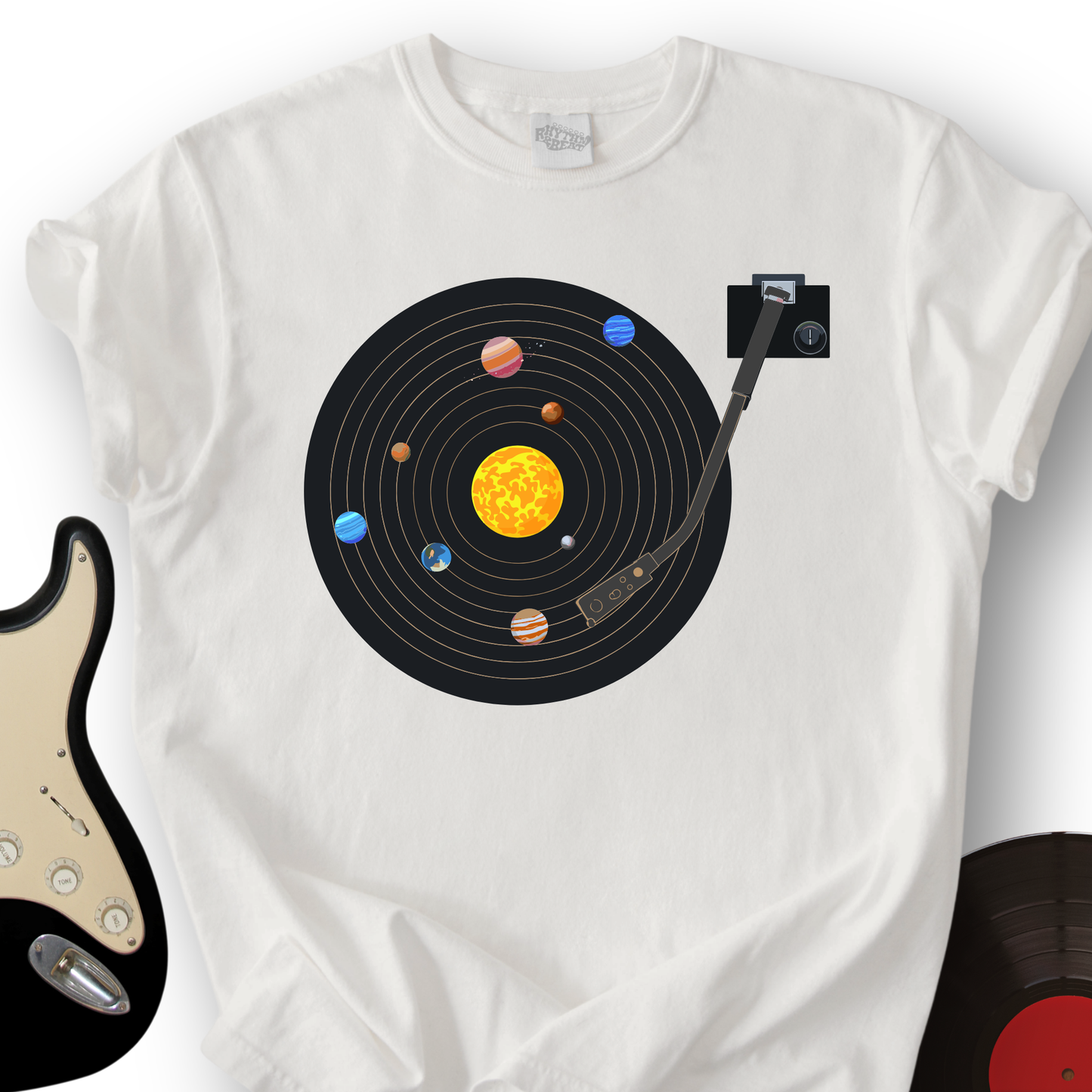 Solar System Vinyl T-Shirt