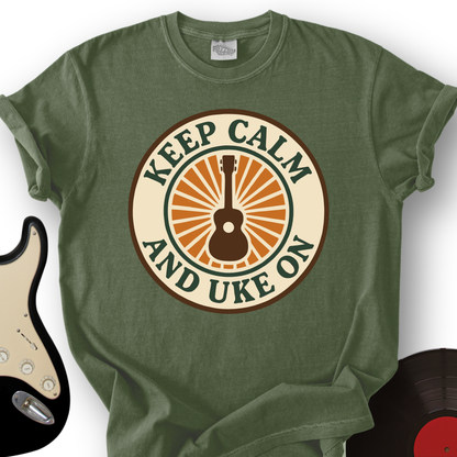 Keep Calm & Uke On T-Shirt