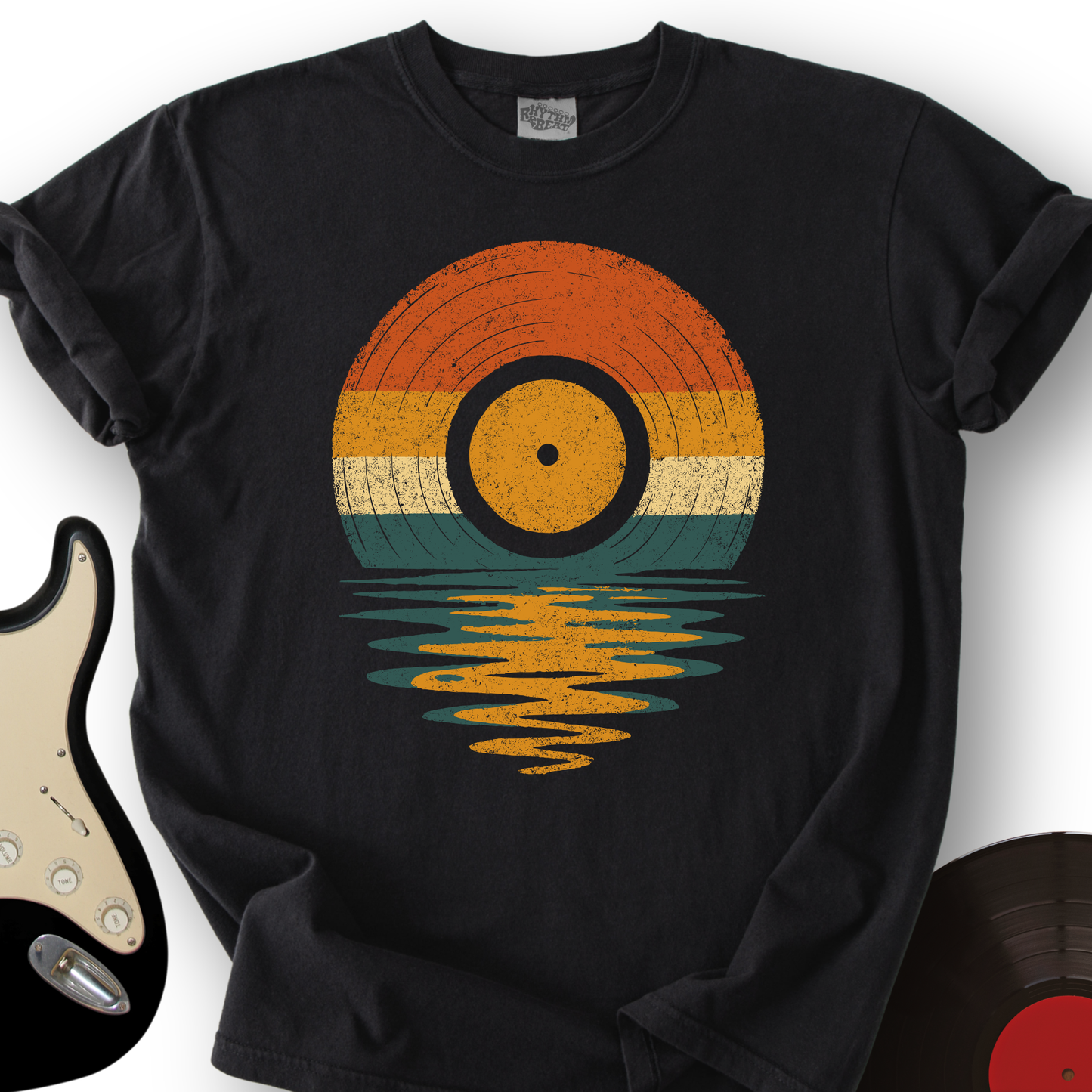 Retro Vinyl Sunset T-Shirt