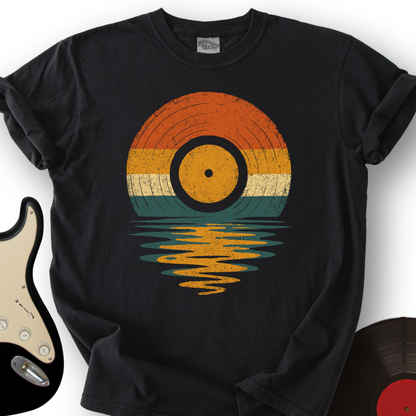 Retro Vinyl Sunset T-Shirt