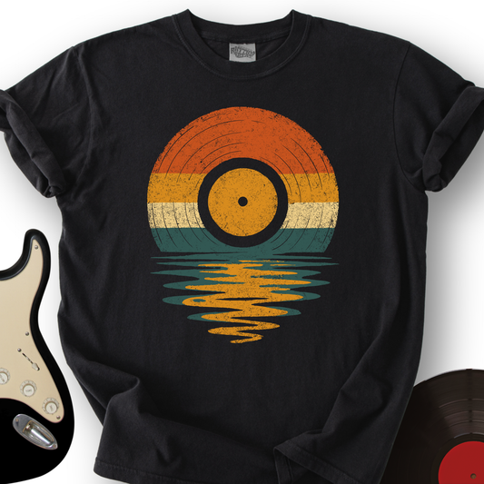 Retro Vinyl Sunset T-Shirt