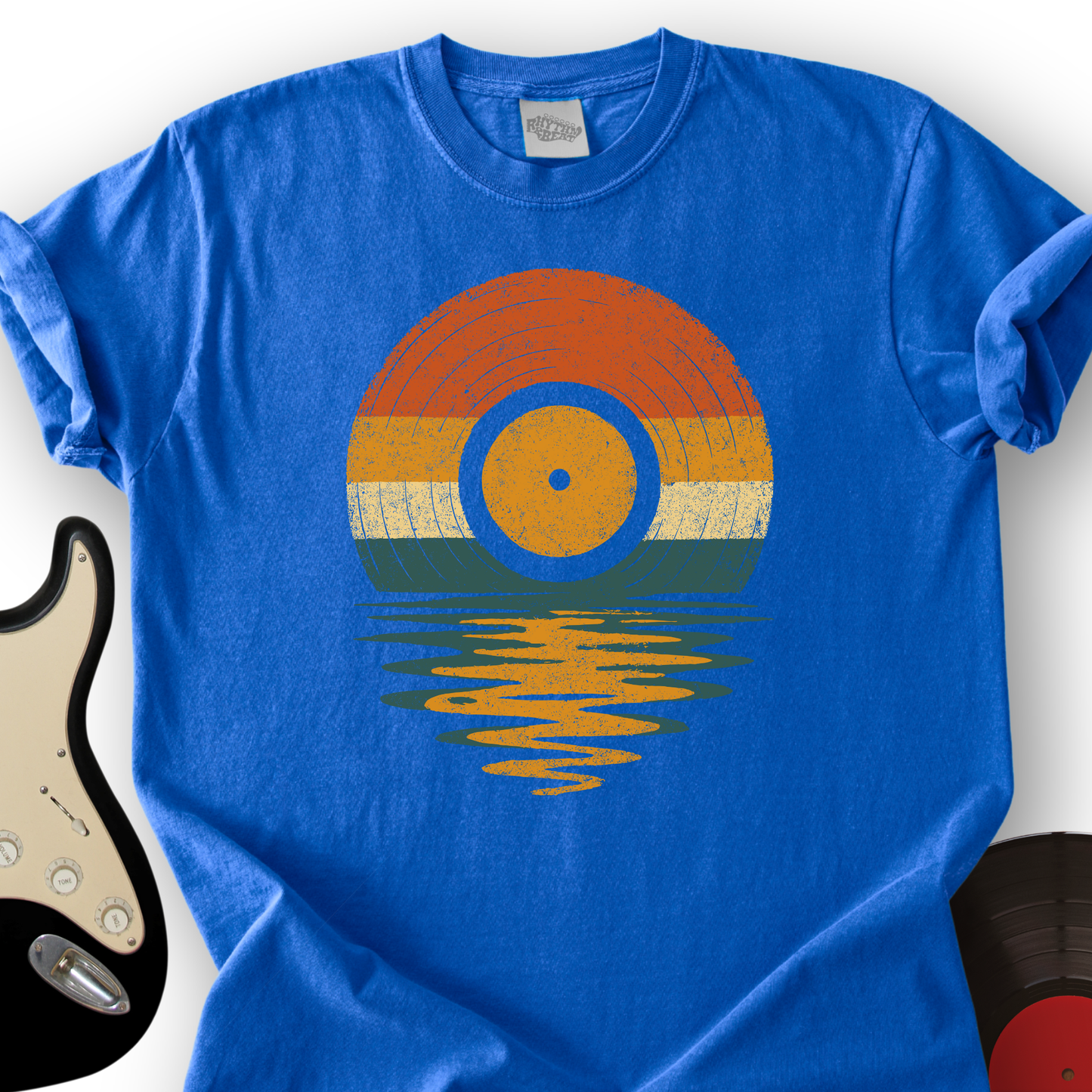 Retro Vinyl Sunset T-Shirt