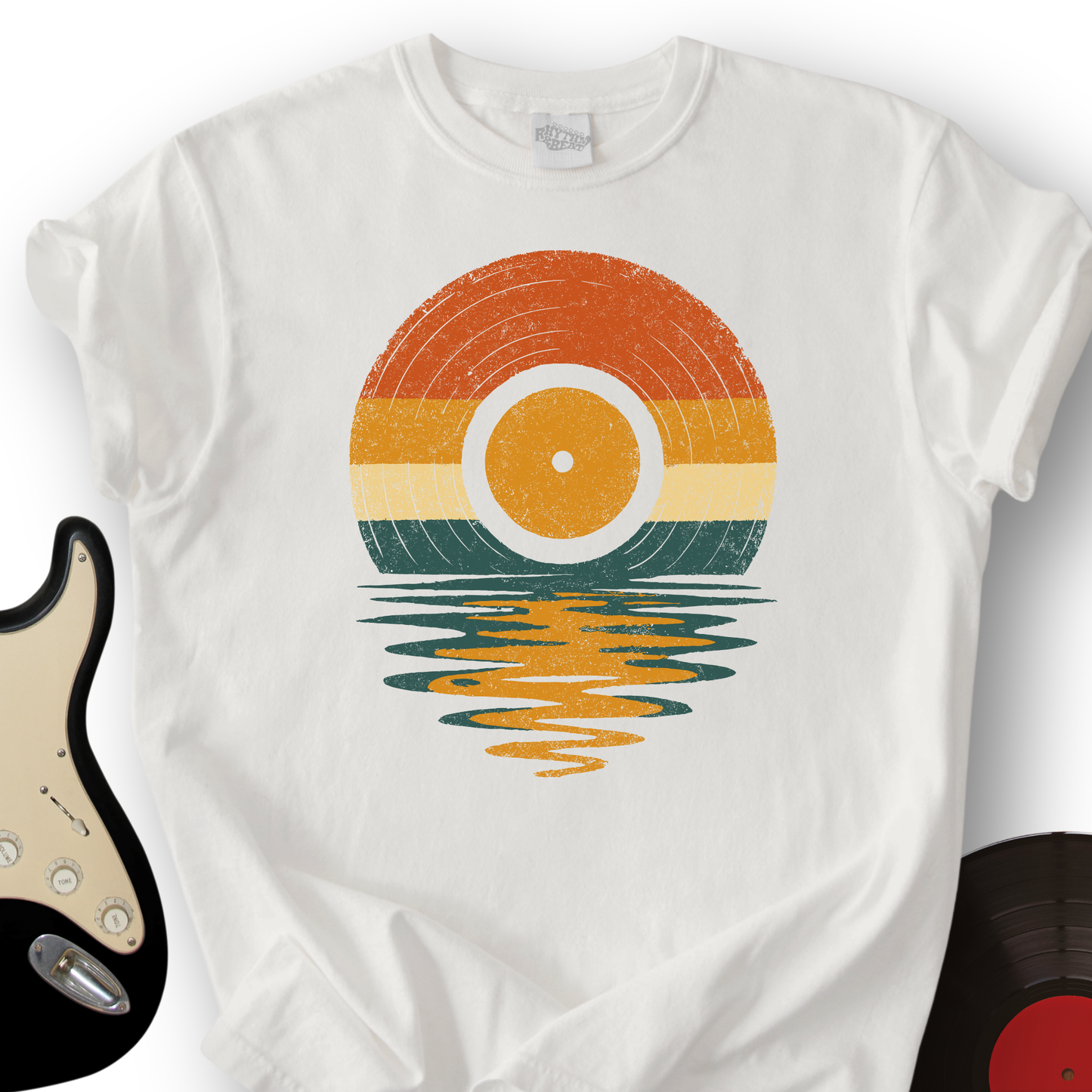 Retro Vinyl Sunset T-Shirt