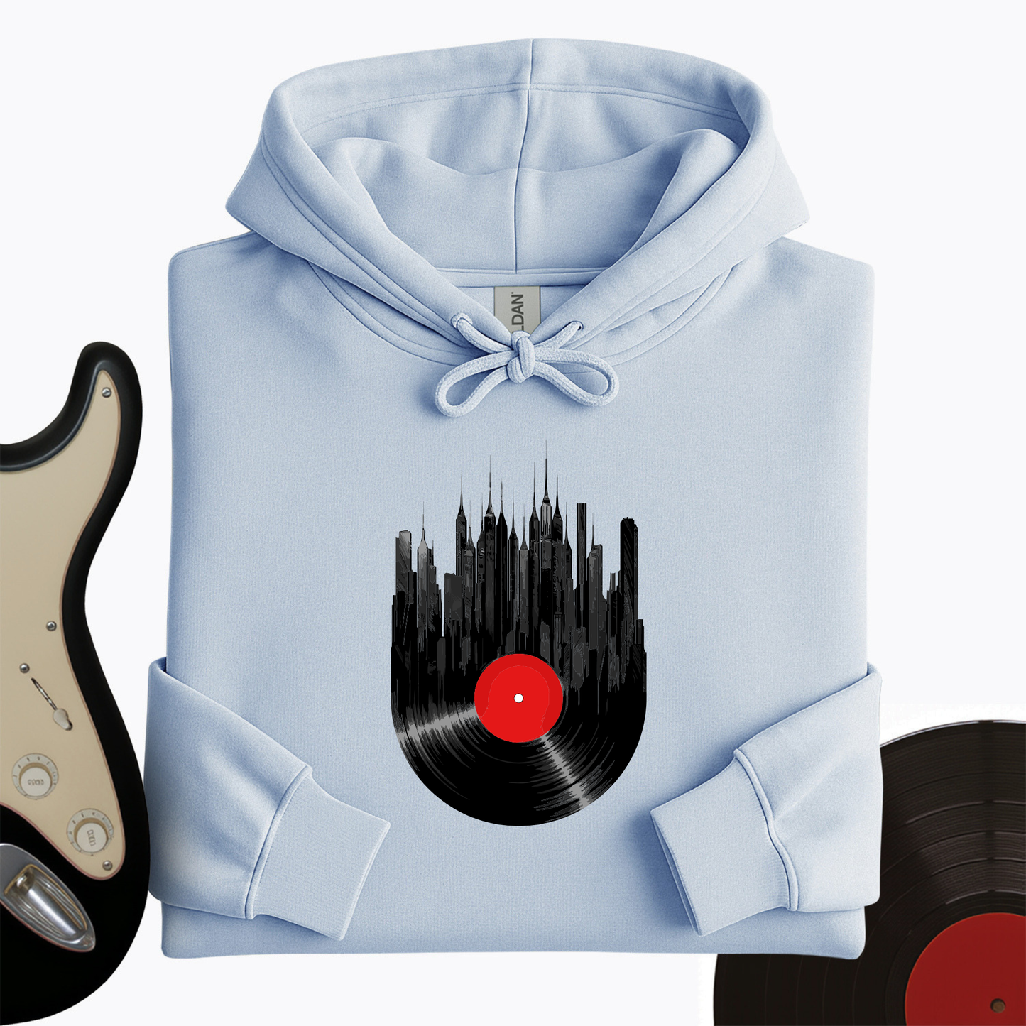 Vinyl Skyline Hoodie
