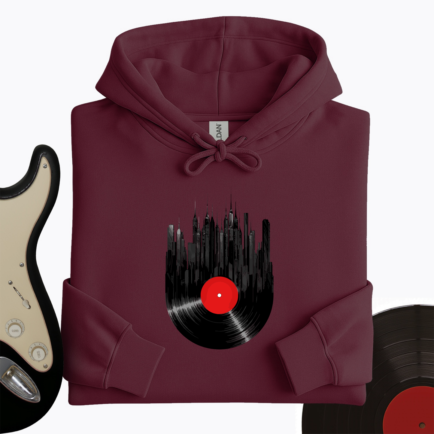 Vinyl Skyline Hoodie