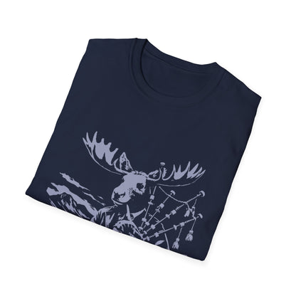 Moose Bagpiper T-Shirt