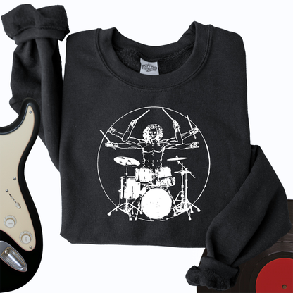 Vitruvian Drummer Crewneck