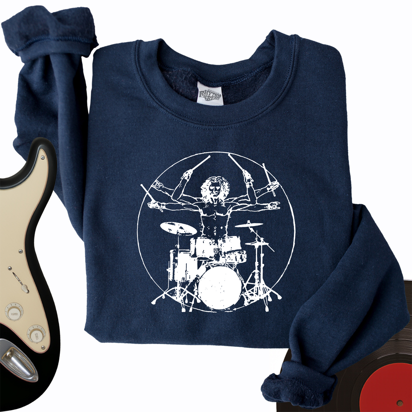 Vitruvian Drummer Crewneck